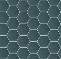 Glasmozaiek quadro Bluegrey Travertin hand geverft